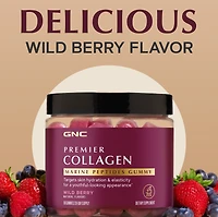Premier Collagen Marine Peptides Gummy - Wild Berry - 90 Gummies (30 Servings)