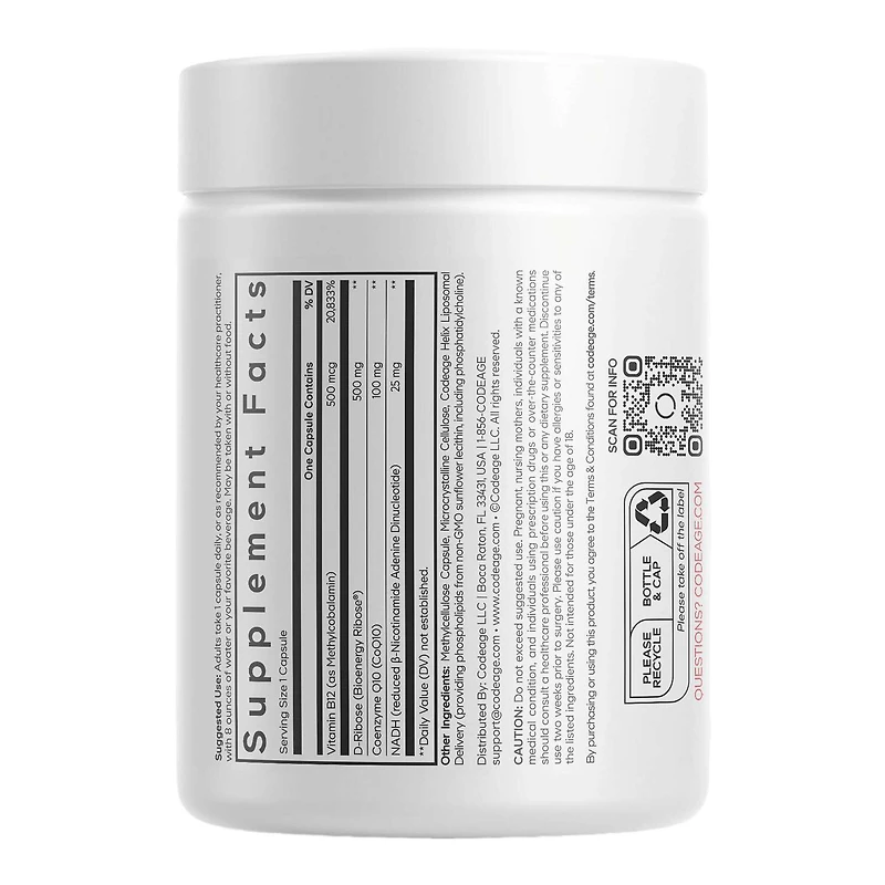 Liposomal NADH+ - 60 Capsules (60 Servings)
