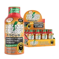 Vitamin Energy Focus + with Benefits - Mango 1.93 Oz. (12 Bottles)