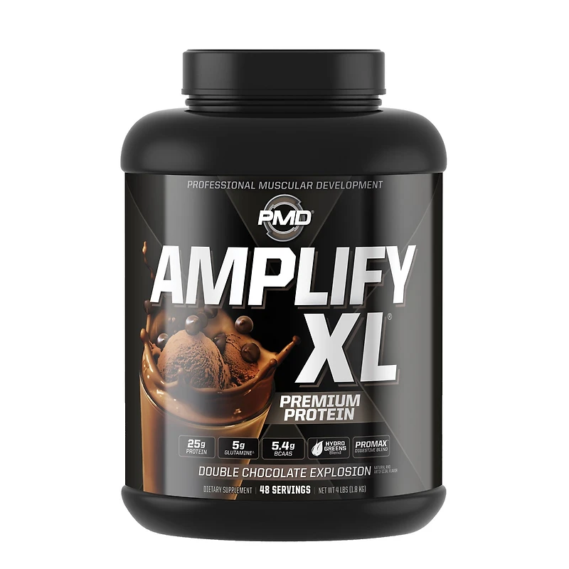 PMD Amplify Xl Healthy - Double Chocolate Explosion (48 Servings) 4 lbs.
