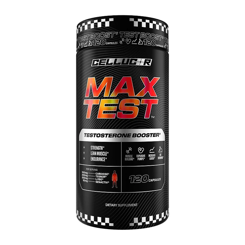 Max Test Testosterone Booster - 120 Capsules (30 Servings)
