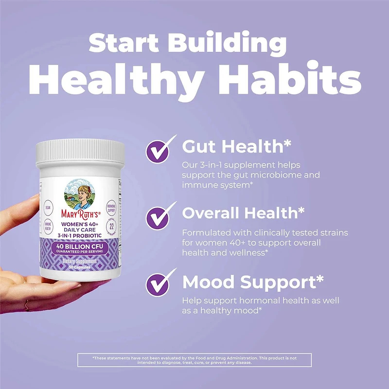 3-in-1 Daily Women’s 40+ Health - 30 Capsules (30 Servings)