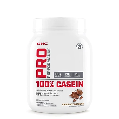 GNC Pro Performance 100% Casein Gluten-Free - Chocolate Supreme (28 Servings) 2 lbs.