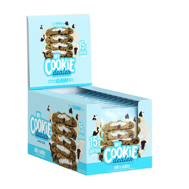 My Cookie Dealer Protein Snack Size - Milk & Cookies (12 Cookies) 2.2