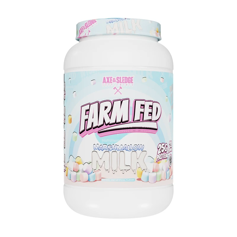 Axe & Sledge Supplements Farm Fed Protein - Marshmallow Milk (28 Servings)