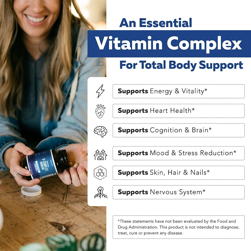 BioActive B-Complex Max Strength - 60 Capsules (60 Servings)