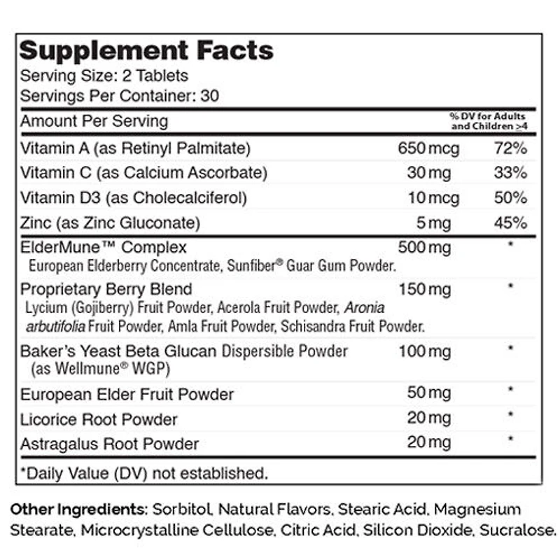 ImmuniKid™ - Grape - 60 Tablets (30 Servings)