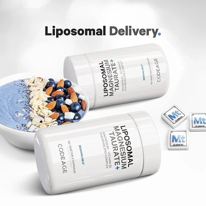 Liposomal Magnesium Taurate - 120 Vegetable Capsules (60 Servings)