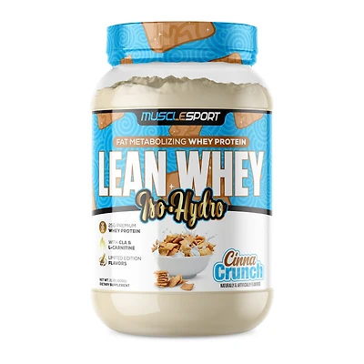 MuscleSport Lean Whey Iso-Hydro Protein - Cinna Crunch (26 Servings)