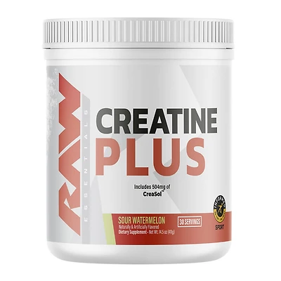 Raw Nutrition Creatine Plus - Sour Watermelon (30 Servings) 1 Count