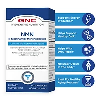 GNC Preventive Nutrition Nmn Healthy - Nad+ Support Capsules 60 (60 Servings)