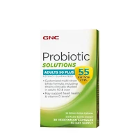 GNC Probiotic Solutions Adults 50 Plus Healthy - 55 Billion Cfus 30 Capsules (30 Servings)