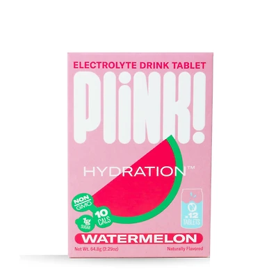 Plink! Electrolyte Drink Tablets - Watermelon 12 (12 Servings)