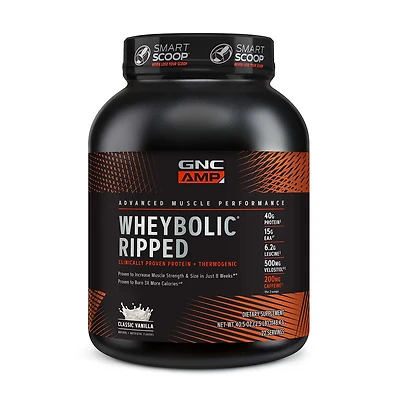 GNC AMP Whey Proteinbolic Ripped Healthy - Classic Vanilla (22 Servings)