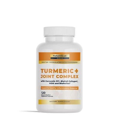 Nature's Lab Turmeric + Joint Complex Healthy - 120 Vegetarian Capsules (30 Servings)