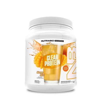 NutraBio Clear Whey Protein Isolate - Mango Mist (20 Servings)