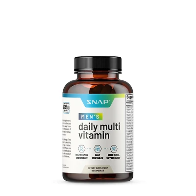 SNAP Supplements Men's Daily Multi Vitamin - 60 Capsules (30 Servings)