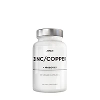 Amen Zinc/Copper + Probiotics 2 Billion CFUs - 90 Capsules (90 Servings)