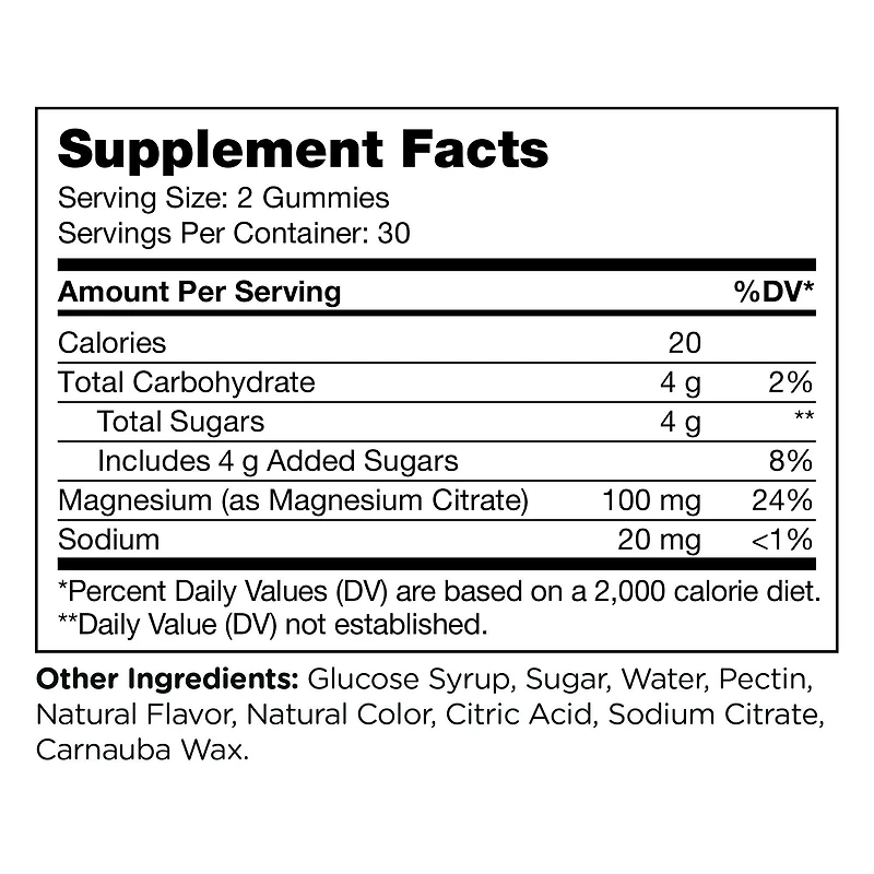 Chapter One™ M Is For Magnesium - Raspberry Mango - 60 Gummies (30 Servings)