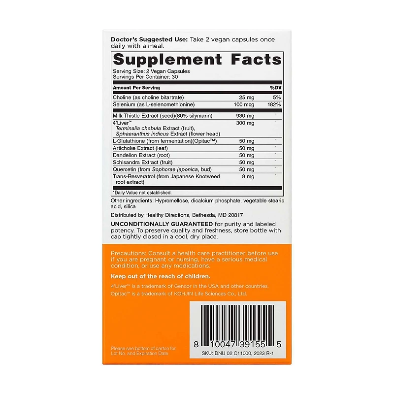 Liver Plus Revive and Restore - 60 Vegan Capsules (30 Servings)