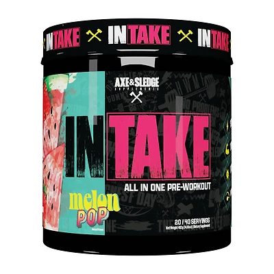 Axe & Sledge Supplements Intake All-In-One Pre-Workout - Melon Pop (40 Servings)
