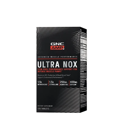 GNC AMP Ultra Nox Stim-Free Performance Healthy - 120 Tablets (30 Servings)