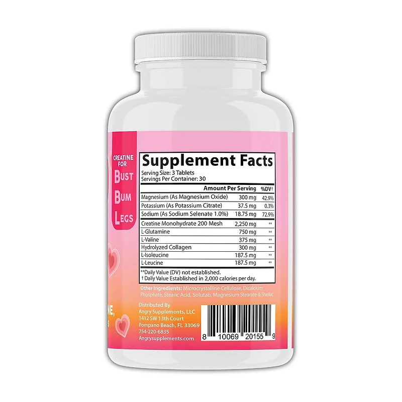 Better Booty BBL Creatine - 90 Tablets (30 Servings)