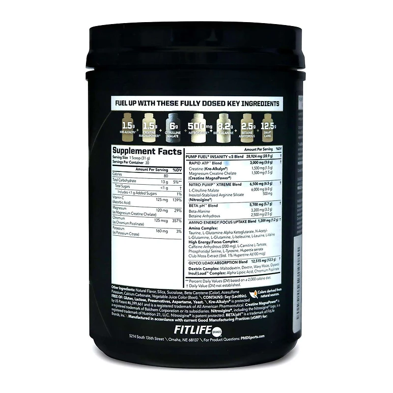Ultra Pump Fuel® Medium Stim - Peach Nectarine (30 Servings)