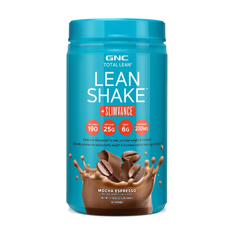 GNC Total Lean Shake + Slimvance Stim Healthy - Mocha Espresso (20 Servings) 2.3 lbs.