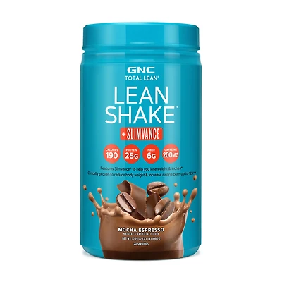 GNC Total Lean Shake + Slimvance Stim Healthy - Mocha Espresso (20 Servings) 2.3 lbs.