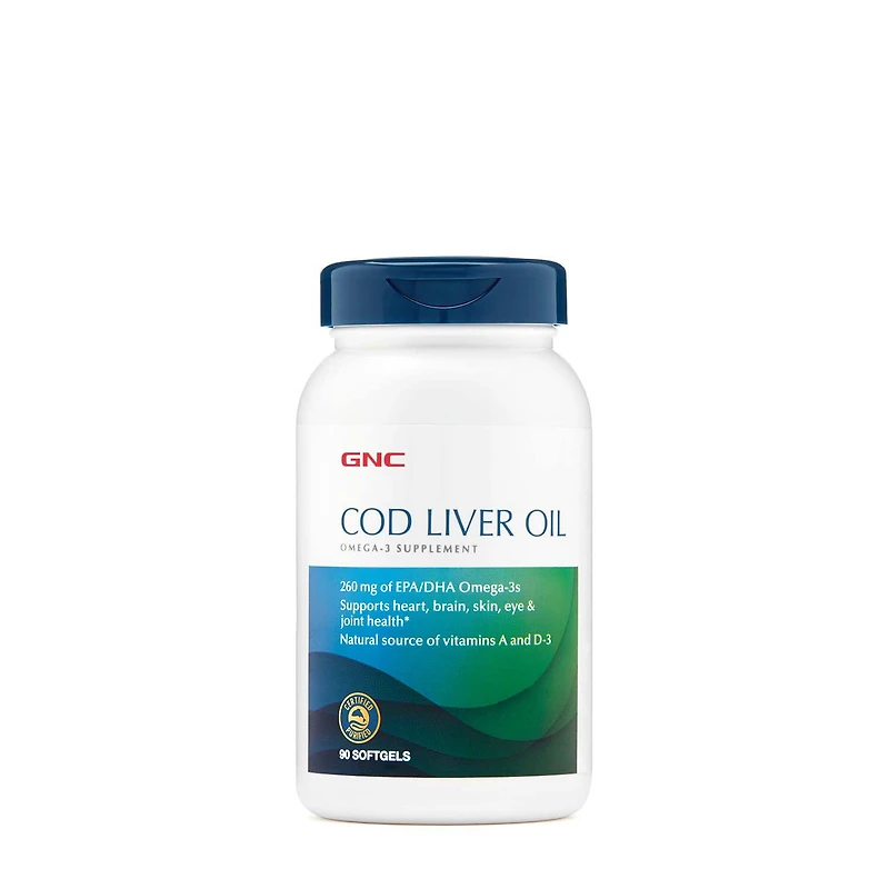 GNC Cod Liver Oil - 90 Softgels (90 Servings)