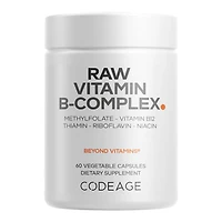 Raw Vitamin B-Complex - 60 Vegetable Capsules (60 Servings)