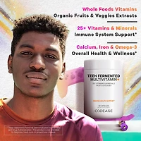 Teen Fermented Vegan Multivitamin - 60 Capsules (30 Servings)
