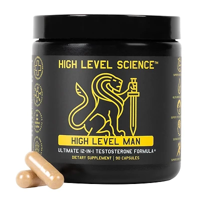 High Level Science Man Ultimate Testosterone Supplement 30 Servings