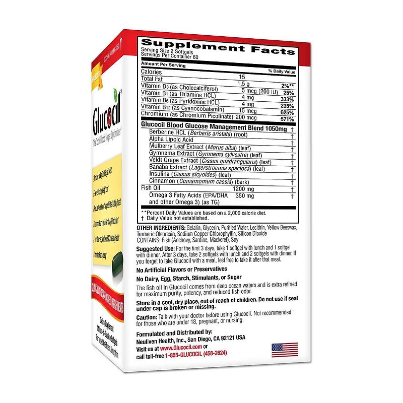 The Total Blood Sugar Optimizer* - 120 Softgels (60 Servings)