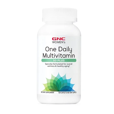 GNC Women's One Daily Multivitamin 50 Plus Healthy - 60 Caplets (60 Servings)