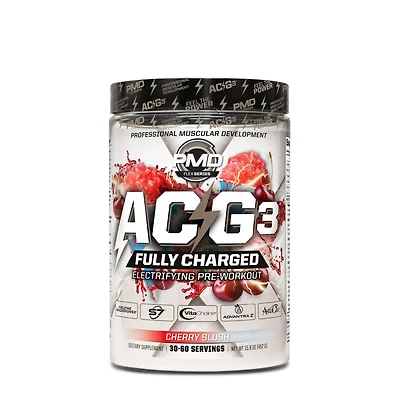 PMD Acg3 Fully Charged Pre-Workout - Cherry Slush (30 Servings)