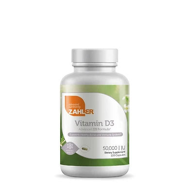 ZAHLER Vitamin D3 50000 Iu Healthy - 120 Capsules (120 Servings)