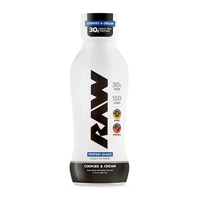Raw Nutrition Protein Shake Rtd - Cookies & Cream 12 Fl Oz. (12 Bottles)