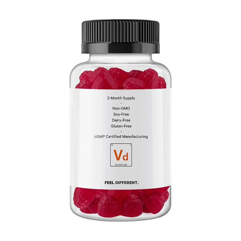 Vitamin D3 5000 IU - Strawberry - 60 Gummies (30 Servings)
