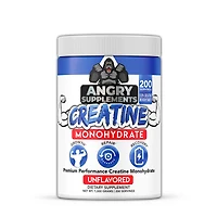 Angry Supplements Creatine Monohydrate - Unflavored (200 Servings)