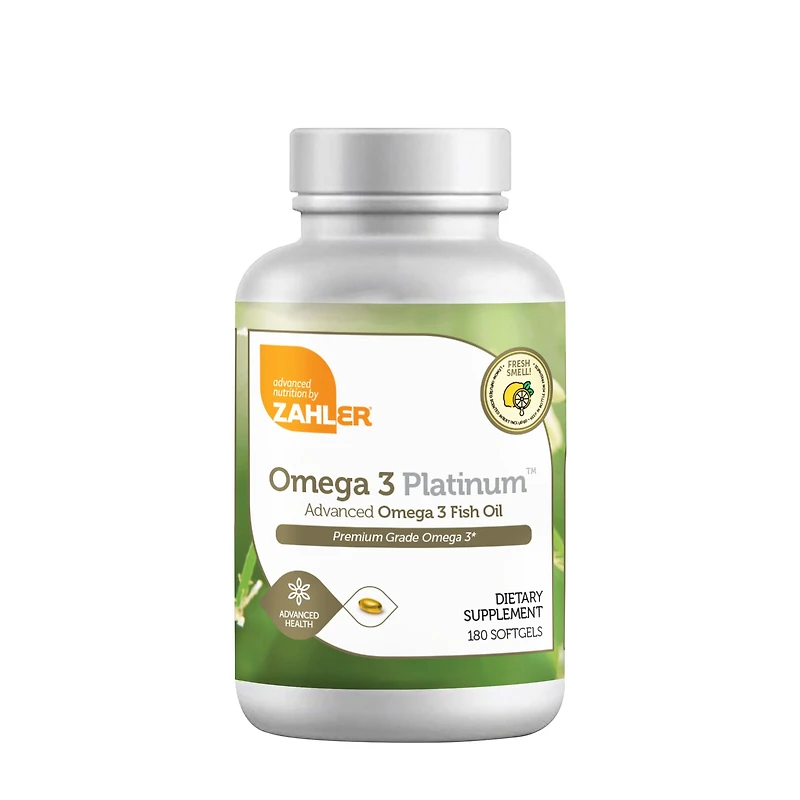ZAHLER Omega 3 Platinum - 180 Softgels (90 Servings)