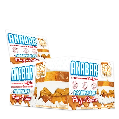 Final Boss Performance Anabar Protein Candy Bar - Marshmallow Fluff N' Butter (12 Bars)