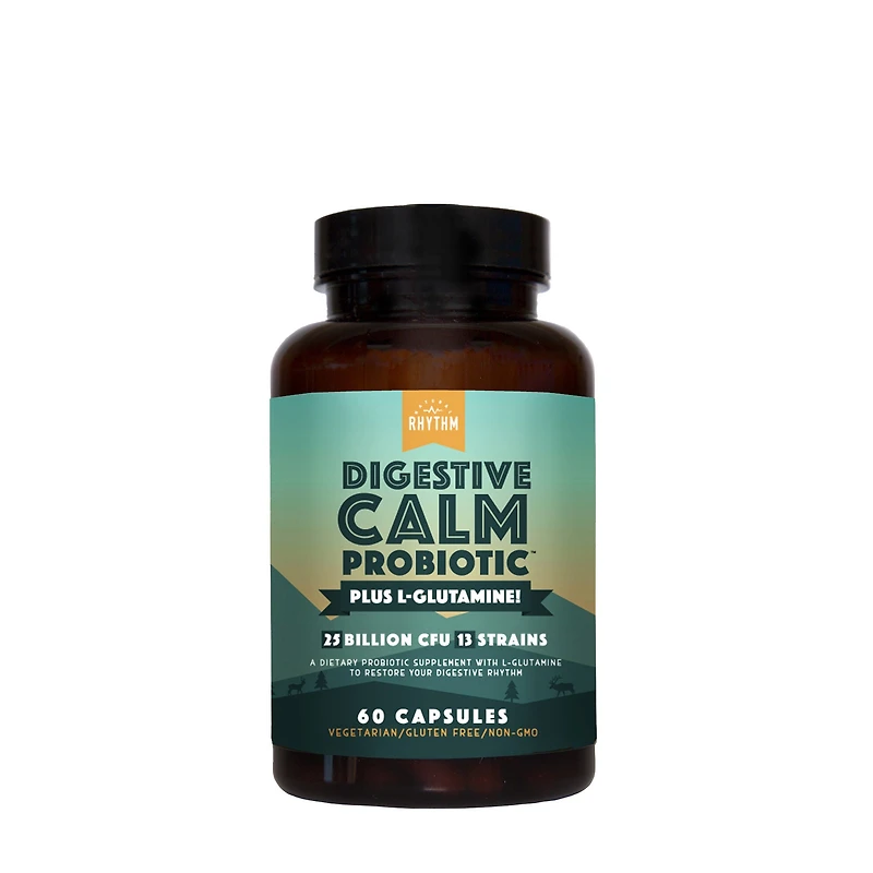Natural Rhythm Digestive Calm Priobiotic Healthy - 60 Capsules (30 Servings)