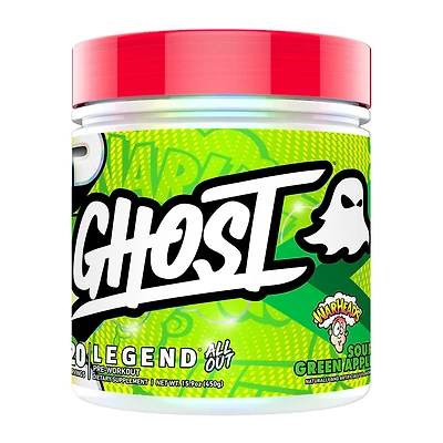 GHOST Legend All Out V2 Pre-Workout Vegan - Warheads Sour Green Apple (20 Servings)