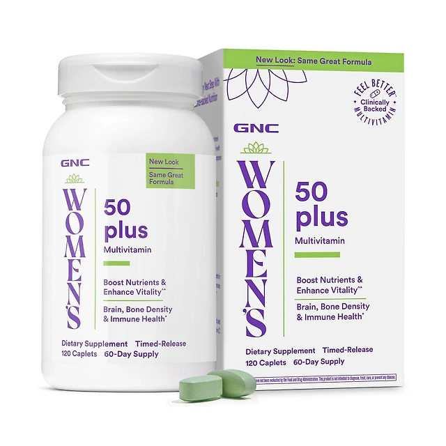 50 Plus Multivitamin V2 - 120 Caplets (60 Servings)