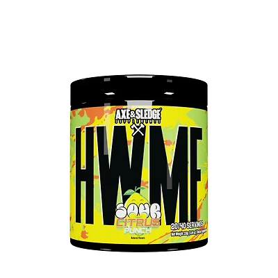 Axe & Sledge Supplements Hwmf High Stim Pre-Workout - Sour Citrus Punch (40 Servings)