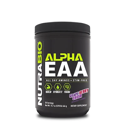 NutraBio Alpha Eaa - Grape Berry Crush (30 Servings)