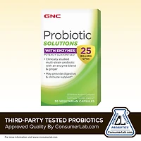Probiotic Solutions with Enzymes 25 Billion CFUs - 30 Capsules (30 Servings)