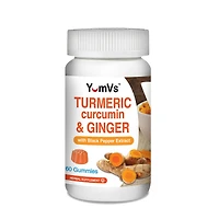 YumVs Turmeric Curcumin & Ginger - 60 Gummies (30 Servings)